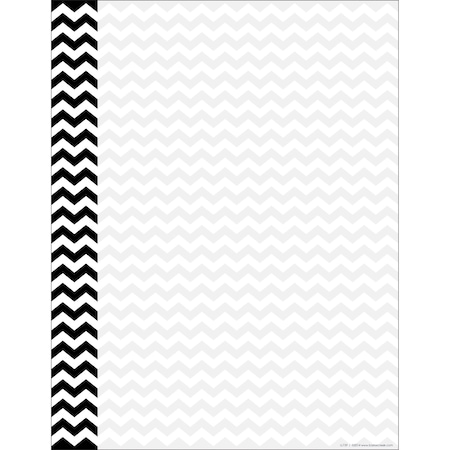 Barker Creek Black Chevron Computer Paper, 50 sheets/Package 739
